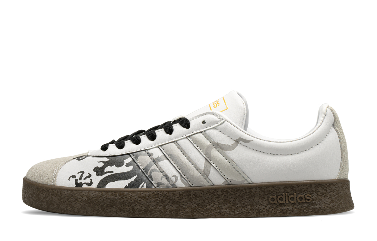 [Custom Shoes] adidas neo VL Court 'Dragon Year Black White' 圖 2