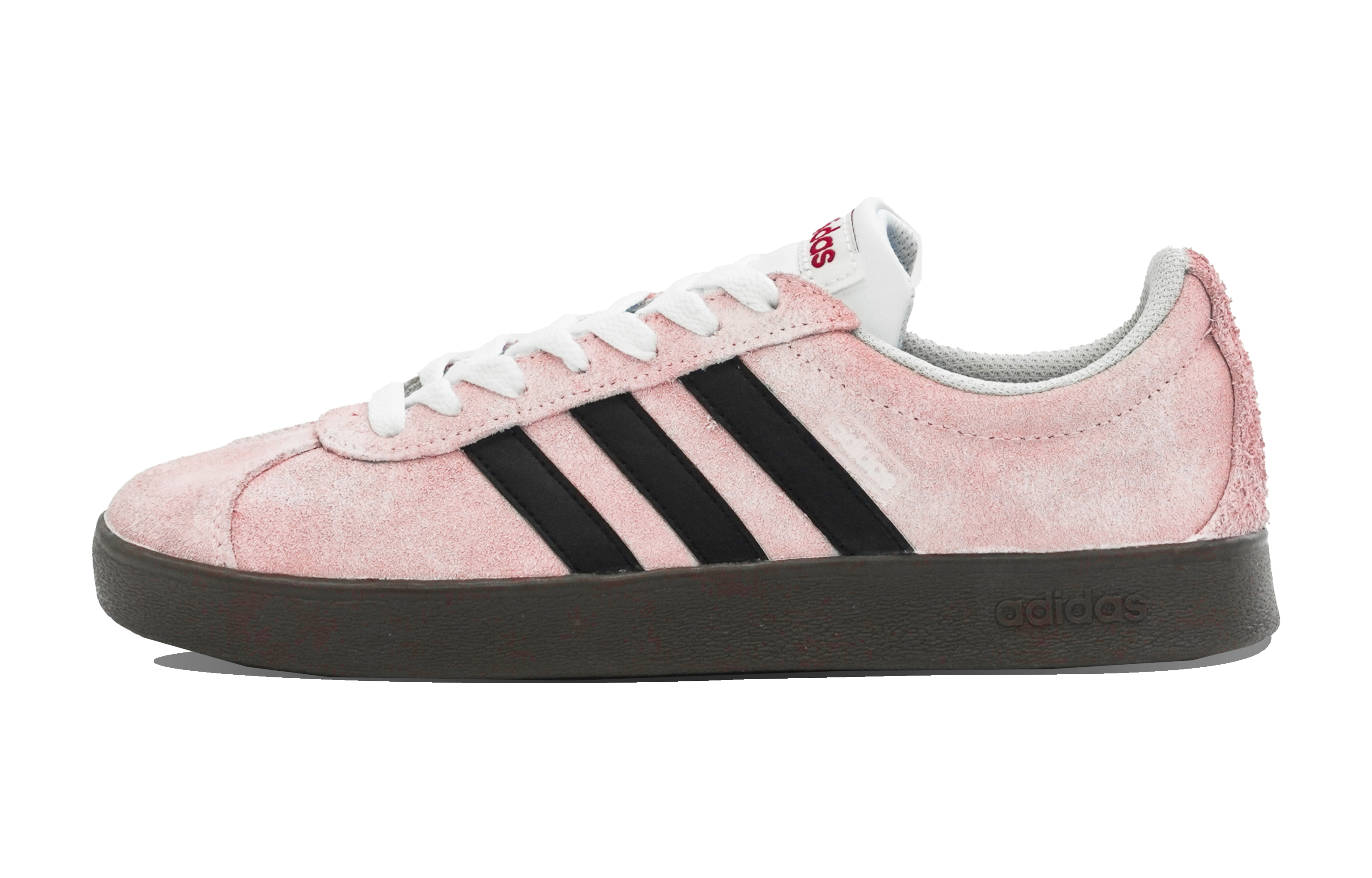 Lookbook 【訂製球鞋】adidas neo Vl Court ABLOODING 蜜桃公主 芭蕾風甜酷 做舊泛白 復古雜色 低筒 板鞋 男女同款 髒髒粉