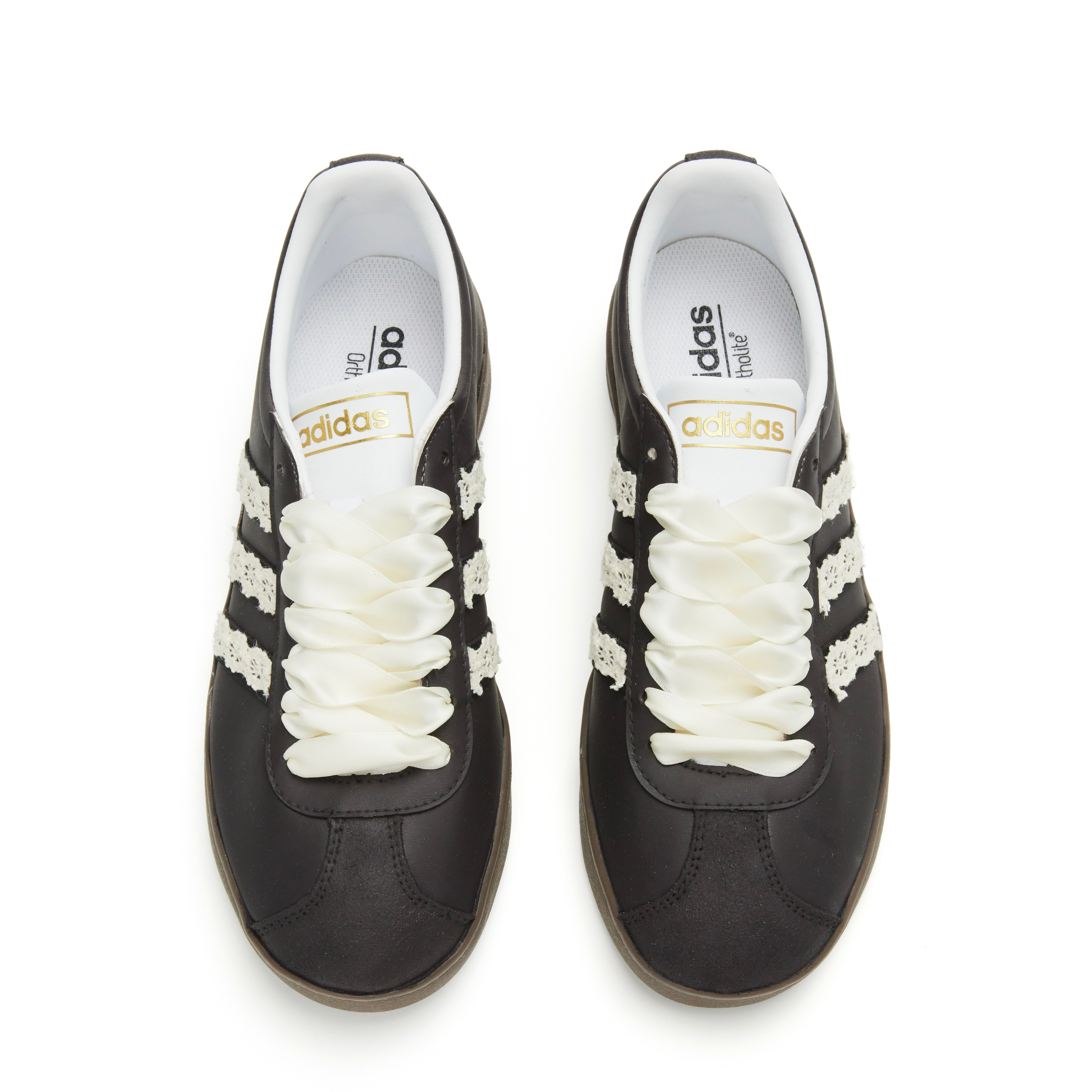 [Custom Shoes] adidas Neo VL Court 'French Ballet Lace Brown' 圖 5