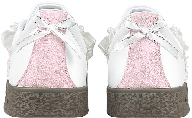 【定制球鞋】 adidas neo VL Court 禮盒 法式小香 珍珠花邊 出逃日記 防滑減震 低幫 板鞋 男女同款 白粉棕 Purchase 【定制球鞋】 adidas neo VL Court 禮盒 法式小香 珍珠花邊 出逃日記 防滑減震 低幫 板鞋 男女同款 白粉棕