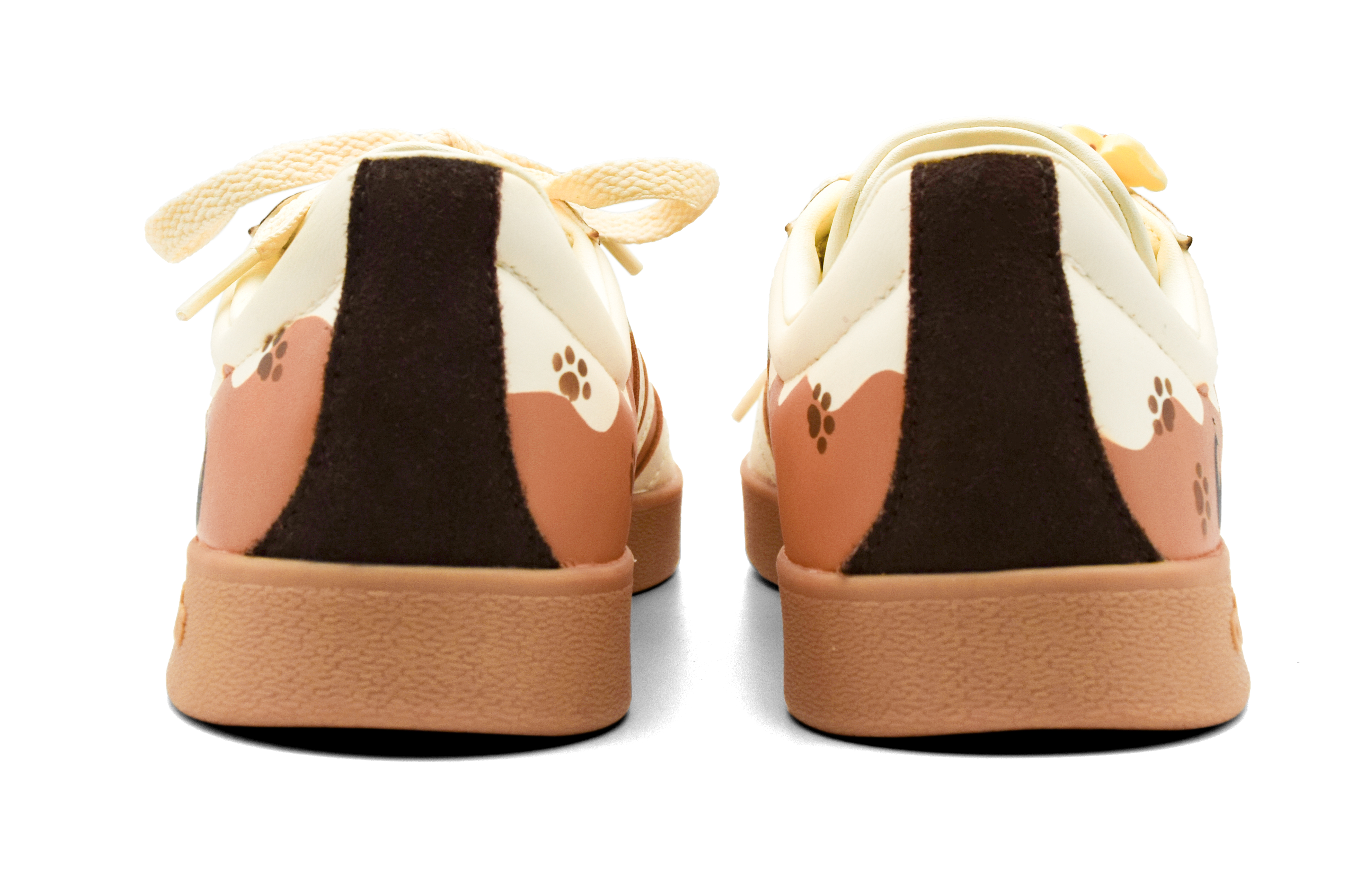 [Custom Shoes] adidas neo VL Court 'Garfield Hand-Painted Milk Coffee' 圖 5