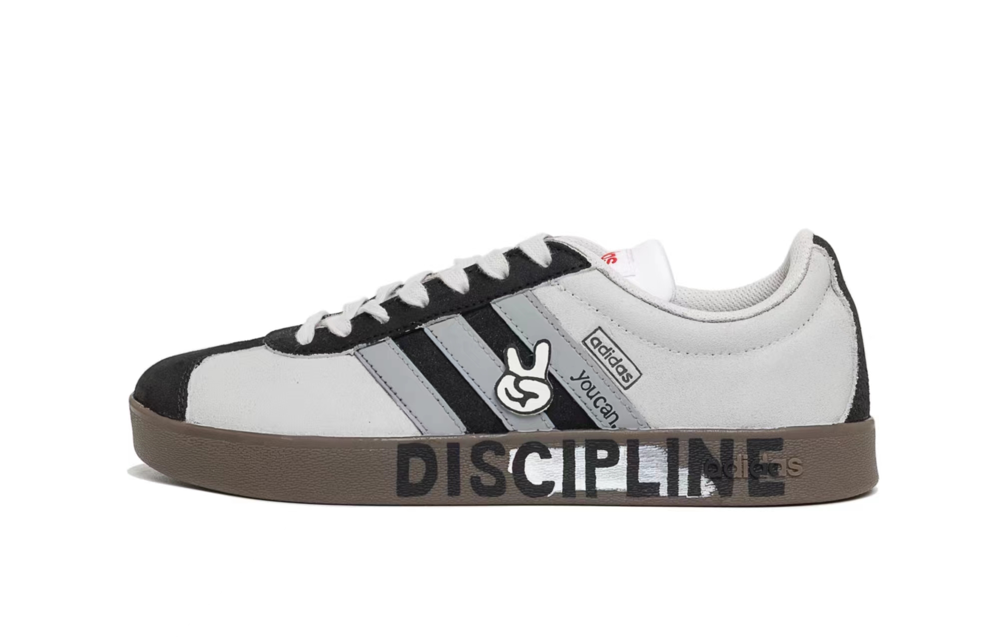 [Custom Shoes] adidas neo VL Court 'Grey' 圖 2