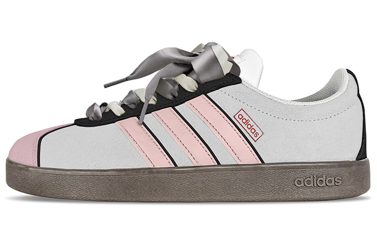 [Custom Shoes] adidas Neo VL Court 'Grey Pink' 圖 2