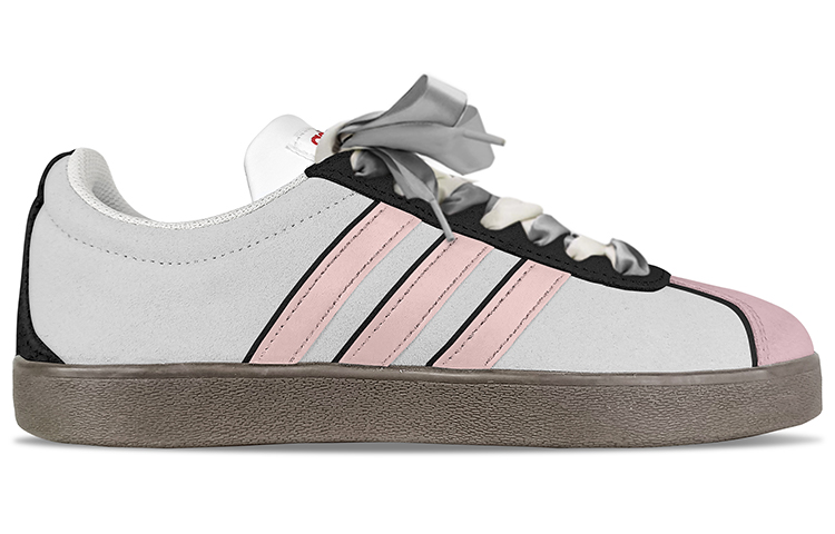 [Custom Shoes] adidas Neo VL Court 'Grey Pink' 圖 3