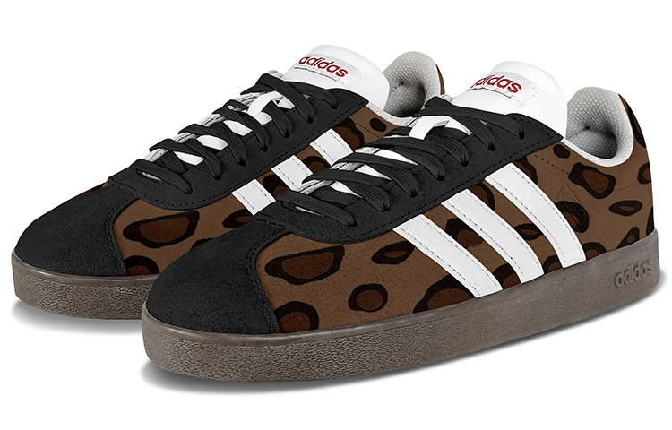 Shop 【訂製運動鞋】 adidas neo Vl Court 生活風格 復古小眾 原始叢林 街頭潮流 德訓 辣妹風 低筒 滑板鞋 男女款 棕黑