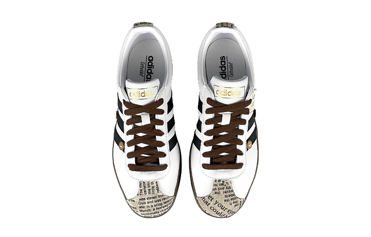 [Custom Shoes] adidas NEO VL Court 'Merritt Button Newspaper Patchwork' 圖 4
