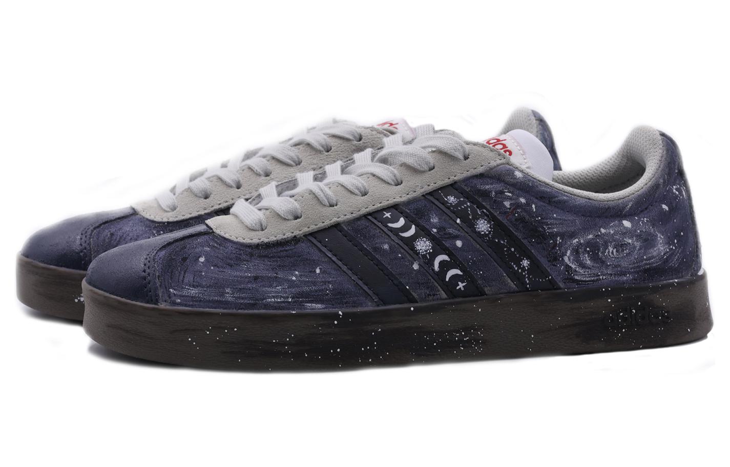 [Custom Shoes] adidas Neo VL Court 'Midnight Blue Starry' 圖 4