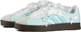Shop 【訂製球鞋】 adidas neo Vl Court 520 夏日 清新少女 薄荷曼波 絲綢 蝴蝶結 百搭輕便 防滑 低筒 板鞋 男女同款 白綠