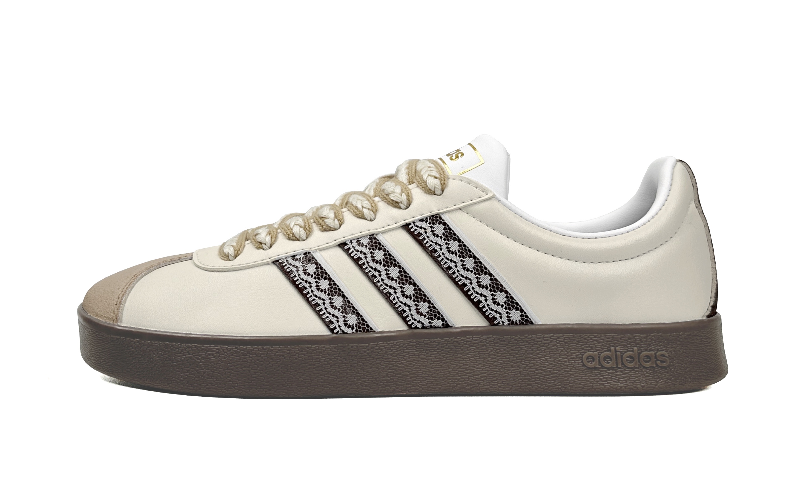 Order 【訂製球鞋】adidas neo Vl Court 雀麥拿鐵 簡約百搭 防滑耐磨 低筒 轉板鞋 男女同款 白棕