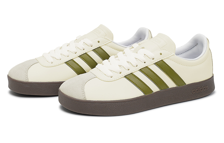 [Custom Shoes] adidas Neo VL Court 'Olive-Cream' 圖 4
