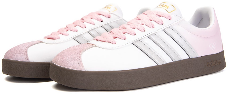 【訂製球鞋】adidas neo Vl Court 粉紅蝶語 琥珀 春夏 芭蕾風 法式 復古 優雅少女 防滑耐磨 低筒 板鞋 男女皆宜 銀白粉 Shop 【訂製球鞋】adidas neo Vl Court 粉紅蝶語 琥珀 春夏 芭蕾風 法式 復古 優雅少女 防滑耐磨 低筒 板鞋 男女皆宜 銀白粉