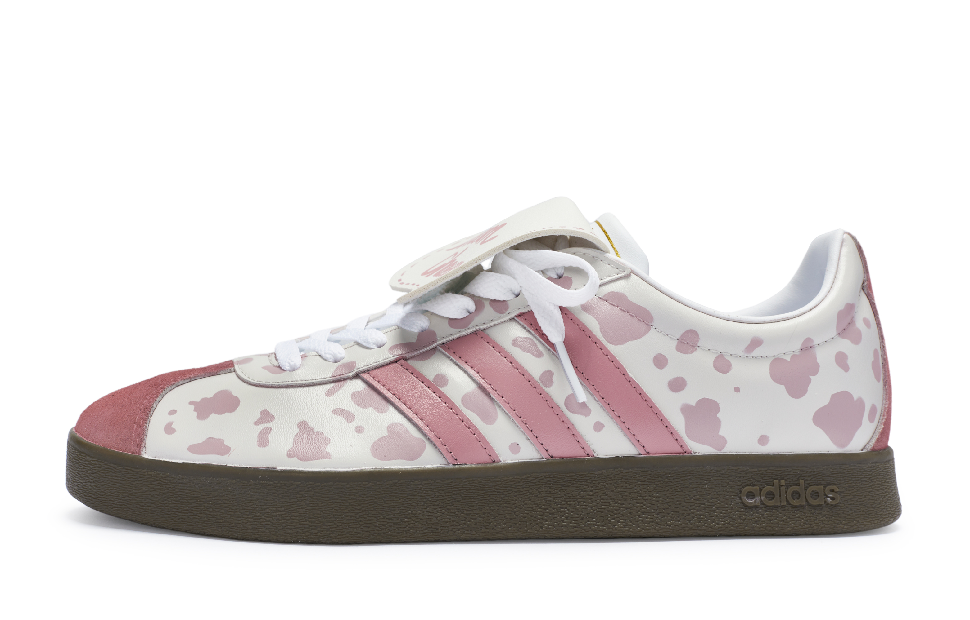[Custom Shoes] adidas Neo VL Court 'Pink Leopard - Sweet Pink White'