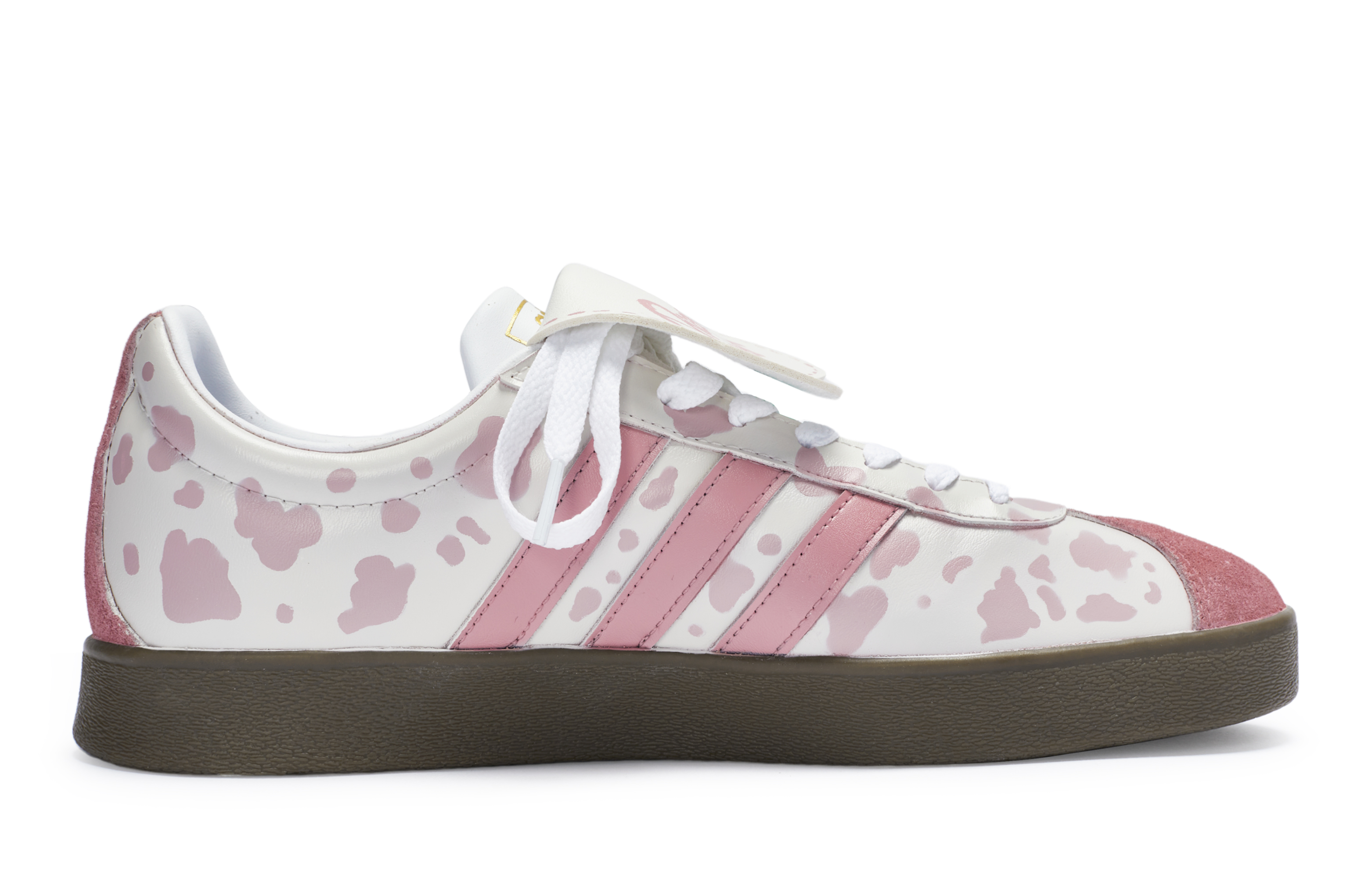 [Custom Shoes] adidas Neo VL Court 'Pink Leopard - Sweet Pink White' 圖 3