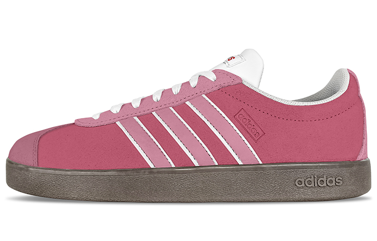 Order 【定製球鞋】adidas neo Vl Court Lifestyle 經典 復古小眾 潮流街頭 德訓 芭蕾風 蜜桃汽水 低筒 板鞋 男女同款 粉紅