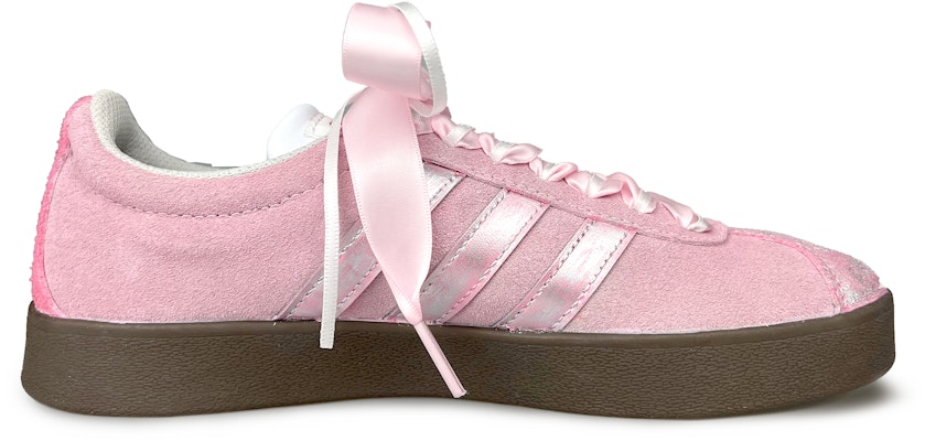 【訂製球鞋】 adidas neo Vl Court 銀光芭蕾 德訓 芭蕾風 櫻花粉 時尚潮流 復古小眾 百搭 低筒 板鞋 男女同款 銀粉色 Lookbook 【訂製球鞋】 adidas neo Vl Court 銀光芭蕾 德訓 芭蕾風 櫻花粉 時尚潮流 復古小眾 百搭 低筒 板鞋 男女同款 銀粉色