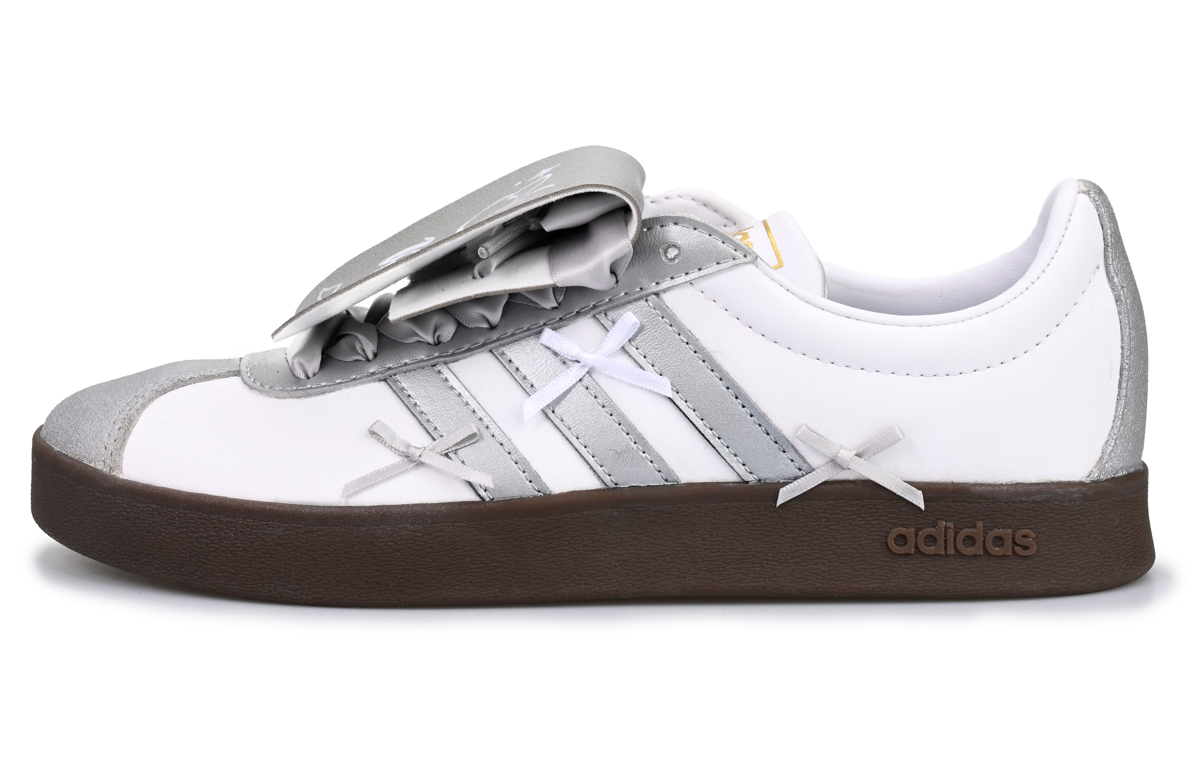 [Custom Shoes] adidas Neo VL Court 'Silver Bow Ballet' 圖 2