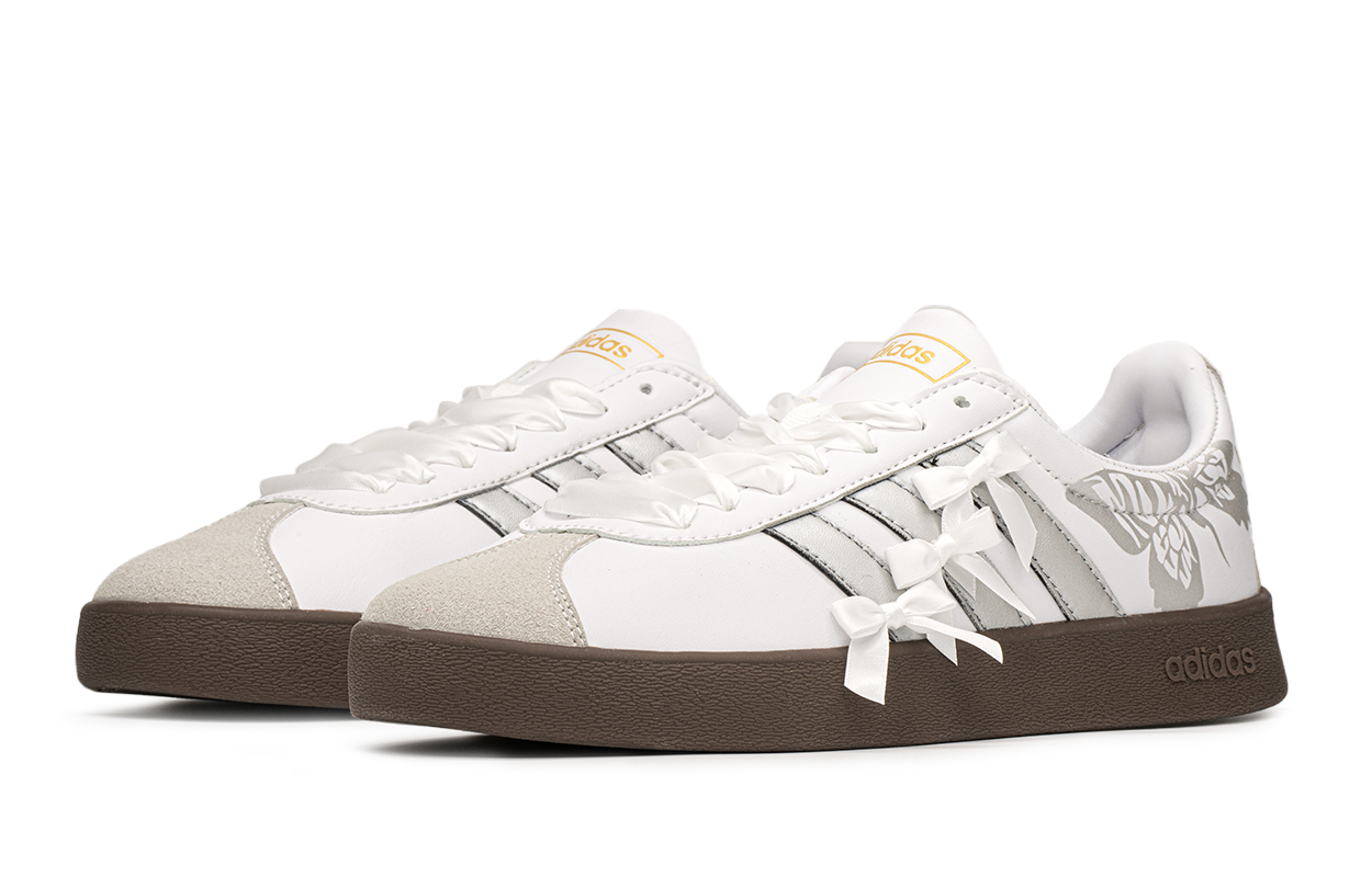 [Custom Shoes] adidas neo VL Court 'Silver Bow Ribbon' 圖 4
