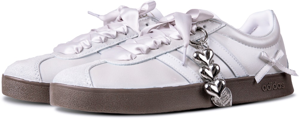 【客製化球鞋】 adidas neo Vl Court 樹裡 銀海星悅 韓風 氛圍 甜美風 防滑 低筒 滑板鞋 男女款 銀色 Shop 【客製化球鞋】 adidas neo Vl Court 樹裡 銀海星悅 韓風 氛圍 甜美風 防滑 低筒 滑板鞋 男女款 銀色