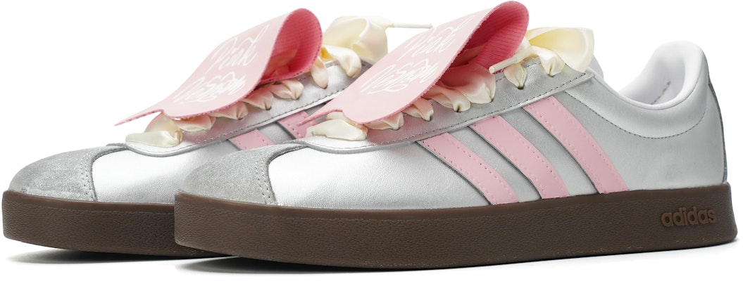【訂製運動鞋】 adidas neo Vl Court 甜酷銀粉芭蕾 夏日純欲 Y2K復古簡約風 低筒 板鞋 男女同款 銀粉 Shop 【訂製運動鞋】 adidas neo Vl Court 甜酷銀粉芭蕾 夏日純欲 Y2K復古簡約風 低筒 板鞋 男女同款 銀粉