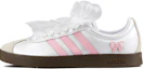 Order 【訂製球鞋】adidas neo Vl Court 銀粉 芭蕾少女 絲綢 蝴蝶結 刺繡 搭配輕便 防滑 低筒 滑板鞋 男女同款 銀粉