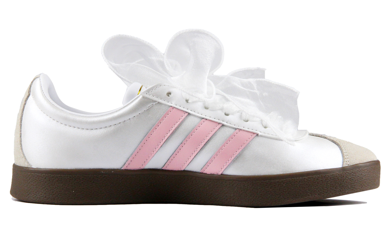 [Custom Shoes] adidas Neo VL Court 'Silver Pink Ballet Girl' 圖 3