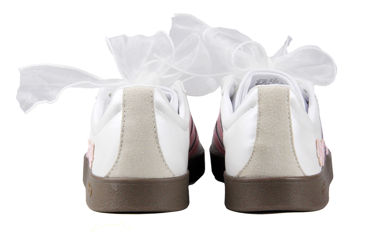 [Custom Shoes] adidas Neo VL Court 'Silver Pink Ballet Girl' 圖 6