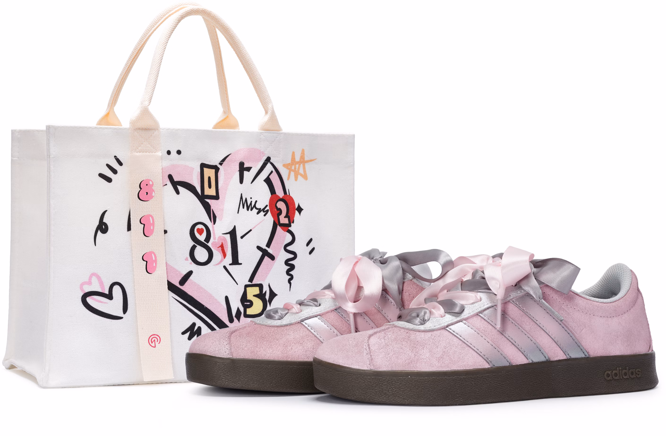 custom-shoes-adidas-neo-vl-court-soft-mist-pink-and-silver