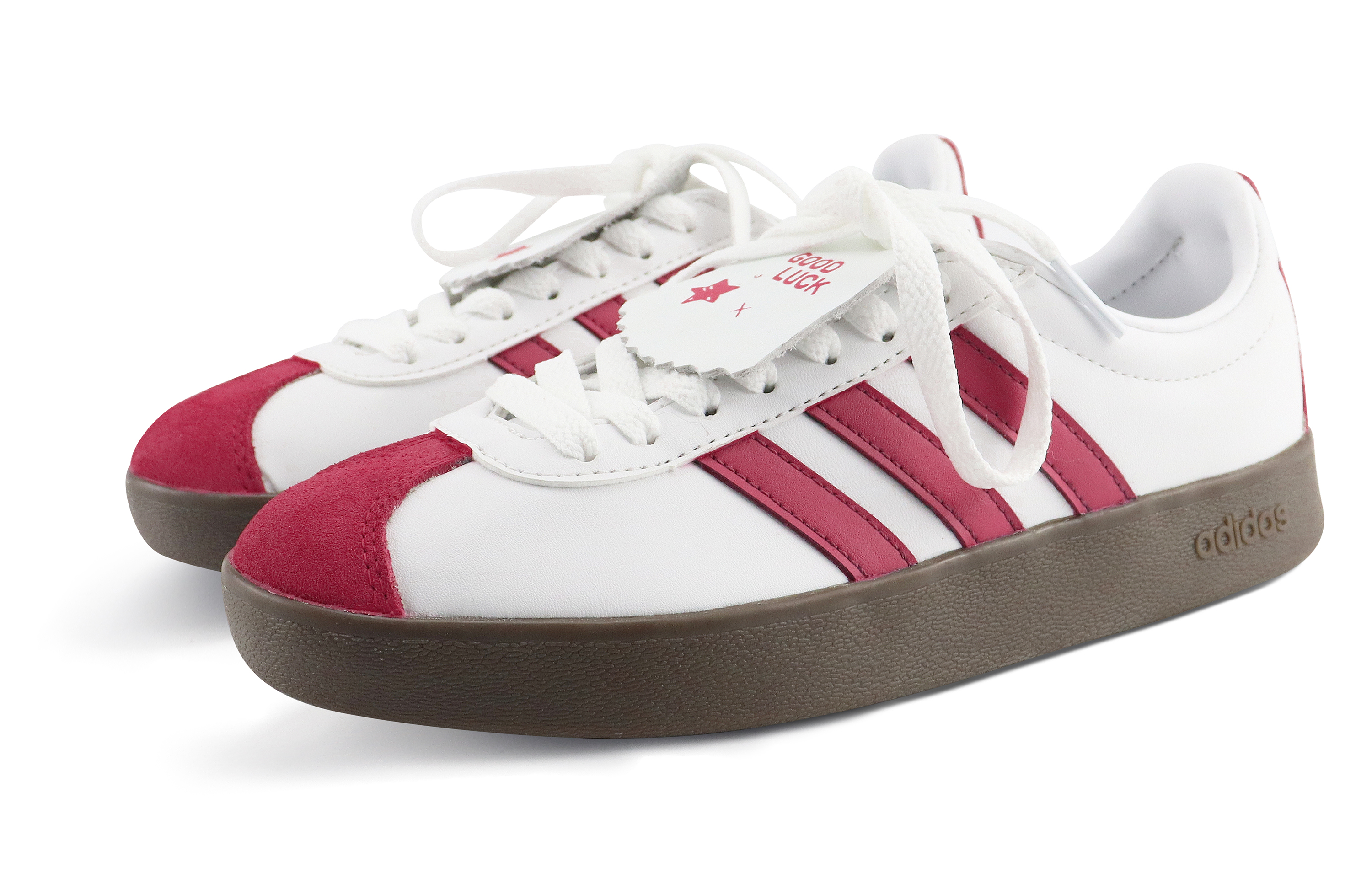 [Custom Shoes] adidas Neo VL Court 'Strawberry Bear Pink' 圖 4