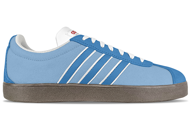 [Custom Shoes] adidas Neo VL Court Lifestyle 'Blue Island Letter' 圖 3