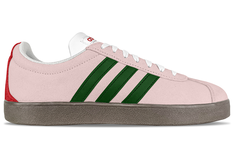 [Custom Shoes] adidas Neo VL Court Lifestyle 'Iced Peach Ballet Pink-Green' 圖 3