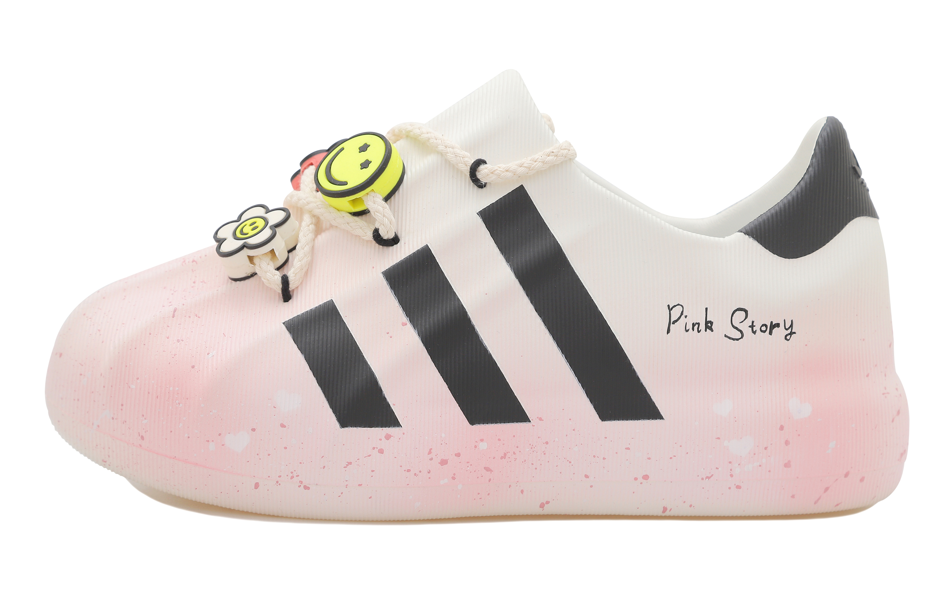 Buy [Zapatillas Personalizadas] adidas Originals 'Corazón Carita Flores Pintura Salpicada' HQ8750-460070