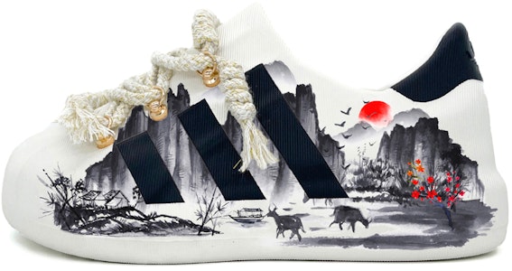 【カスタムシューズ】アディダス オリジナルス AdiFOM スーパースター「インクランドスケープ」 HQ8750(Team2-水墨山水) Buy 【カスタムシューズ】アディダス オリジナルス AdiFOM スーパースター「インクランドスケープ」 HQ8750(Team2-水墨山水)