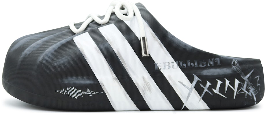 【訂製球鞋】adidas originals AdiFOM Superstar 以星製造 音樂止痛劑 英式搖滾 浪漫龐克 灰色系高筒拖鞋 男女同款 黑白灰 Order 【訂製球鞋】adidas originals AdiFOM Superstar 以星製造 音樂止痛劑 英式搖滾 浪漫龐克 灰色系高筒拖鞋 男女同款 黑白灰