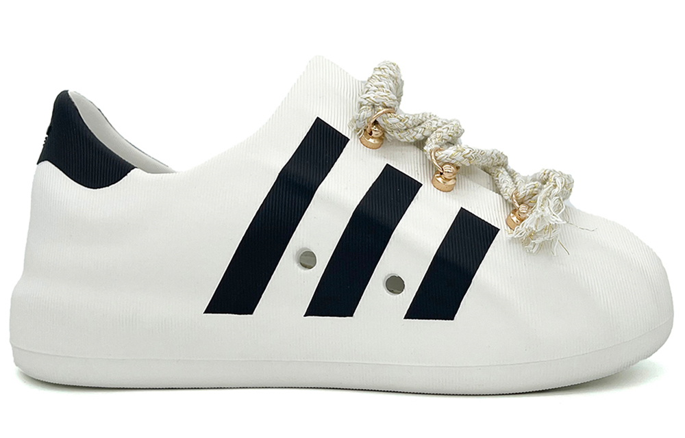 Order 【定制球鞋】 adidas originals AdiFOM Superstar 腰果花 耐磨透氣 低筒 生活休閒鞋 男女同款 白黑