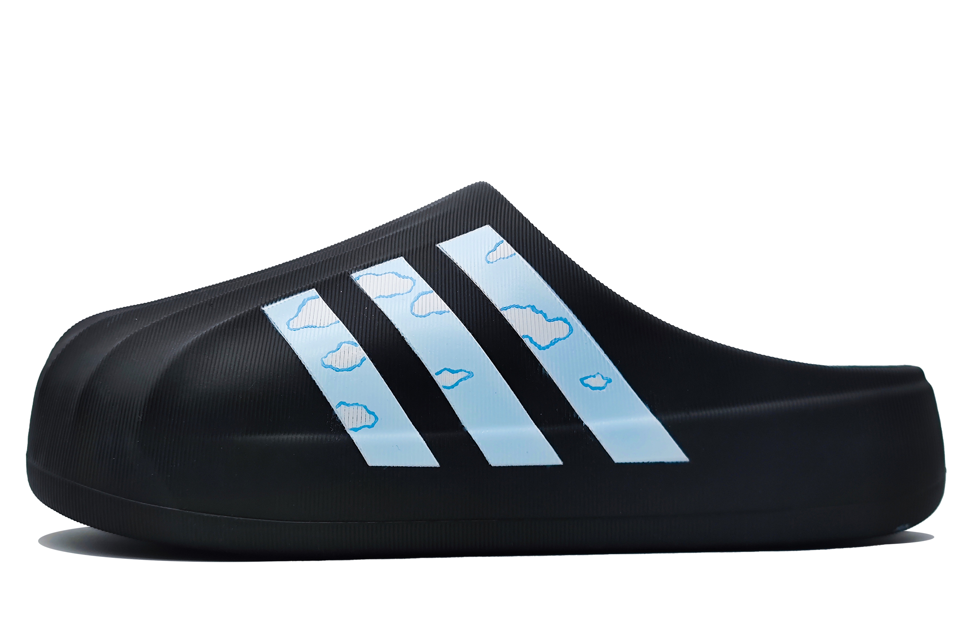 [Custom Shoes] adidas Originals AdiFOM Superstar 'White Cloud Blue Graffiti' 圖 2