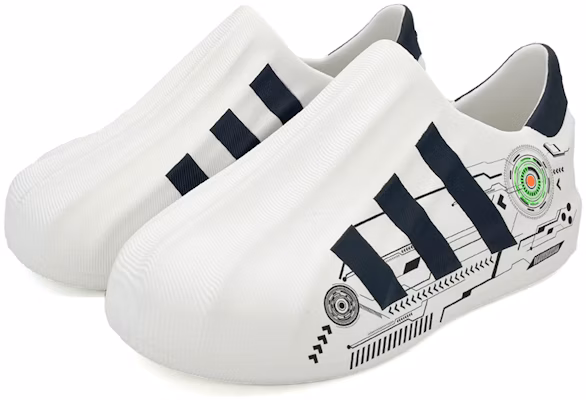 【定製球鞋】 adidas originals AdiFOM Superstar 賽博朋克 運動休閒 防滑耐磨 低幫 生活休閒鞋 男款 黑白色 Lookbook 【定製球鞋】 adidas originals AdiFOM Superstar 賽博朋克 運動休閒 防滑耐磨 低幫 生活休閒鞋 男款 黑白色