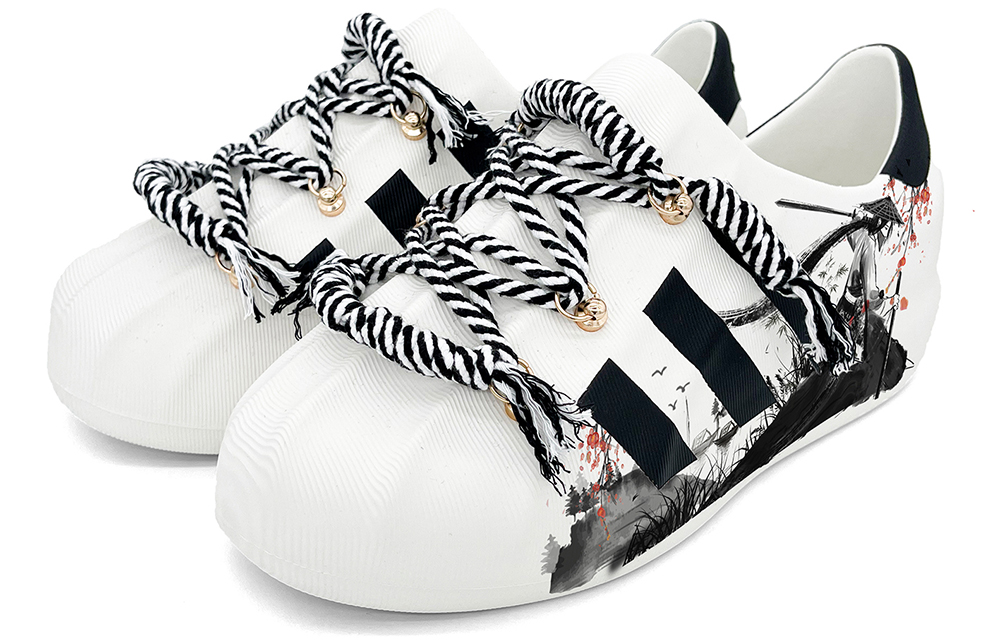 [Custom Shoes] adidas Originals AdiFOM Superstar 'Ink Jianghu Reunion' 圖 4