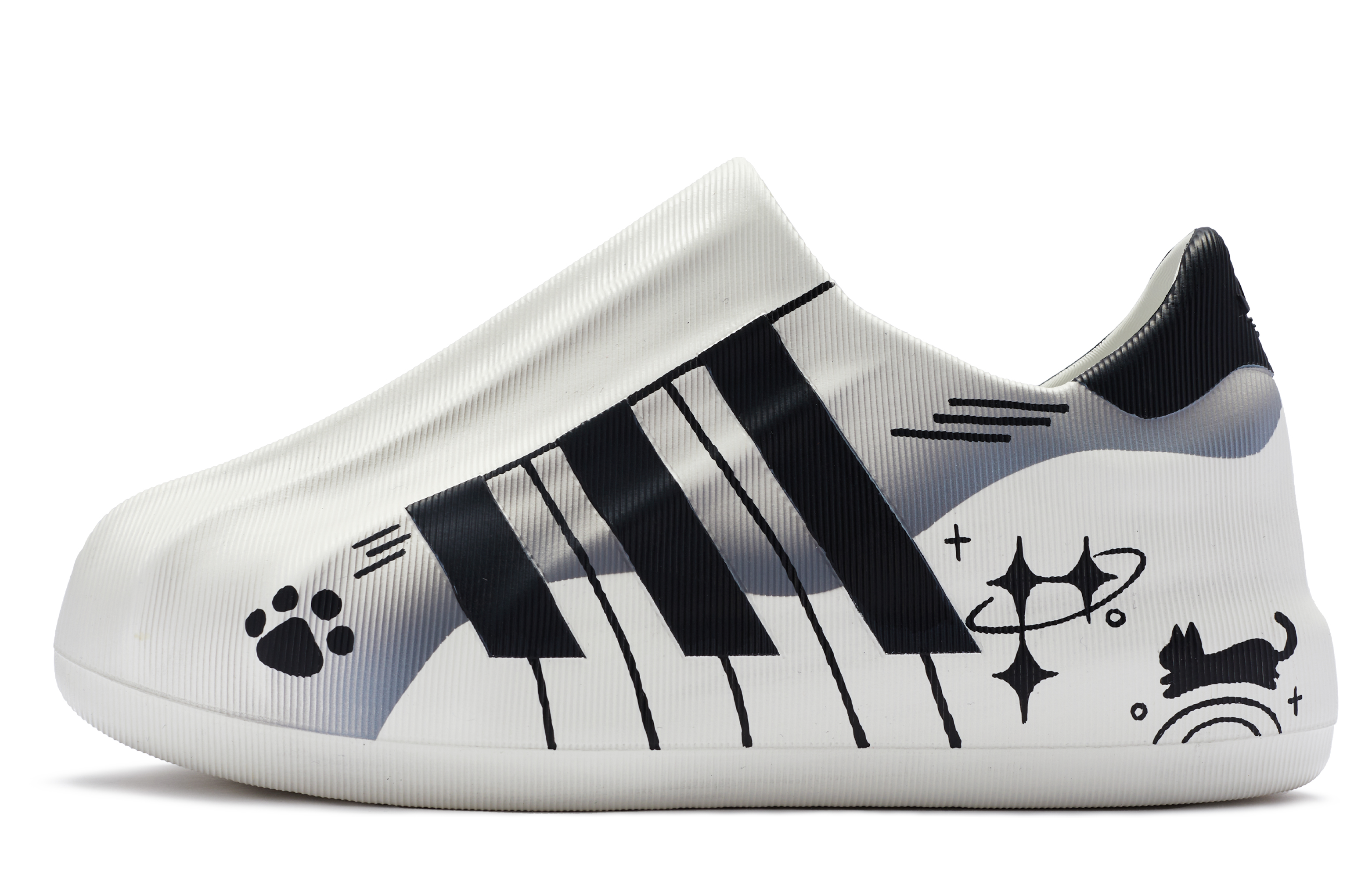 [Custom Shoes] adidas Originals AdiFOM Superstar Black White 'Piano Cat'