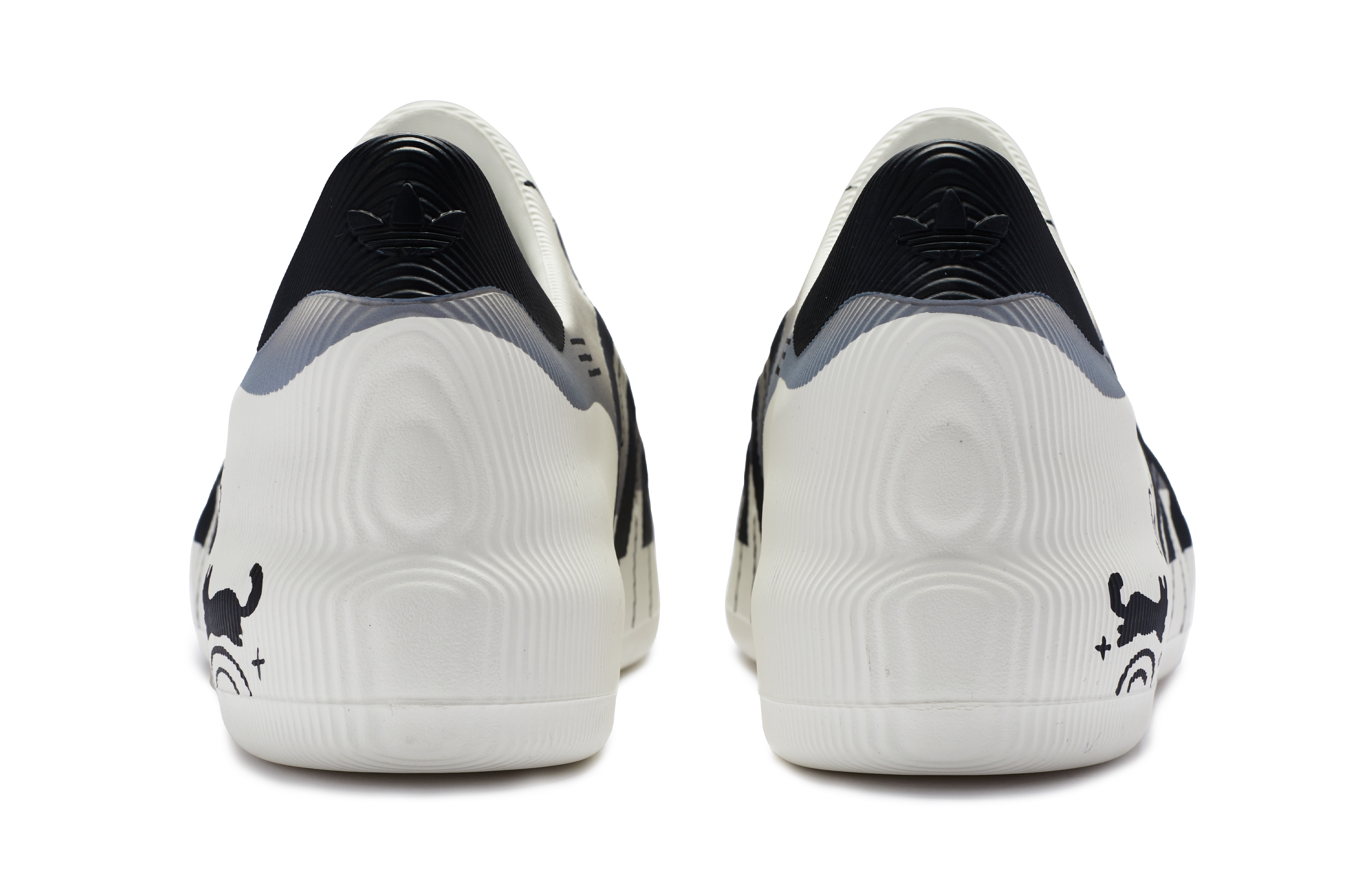 Purchase 【カスタムシューズ】アディダス オリジナルス アディフォーム スーパースター ブラックホワイト「ピアノキャット」 HQ8750(Team80-男女款喵的钢琴曲黑白)