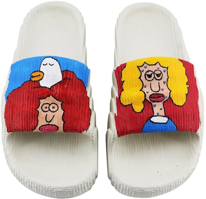 아디다스 오리지널 아딜렛 '베이지 카툰 그래피티' GX6950(Team168-爆炸头) Details for 아디다스 오리지널 아딜렛 '베이지 카툰 그래피티' GX6950(Team168-爆炸头)