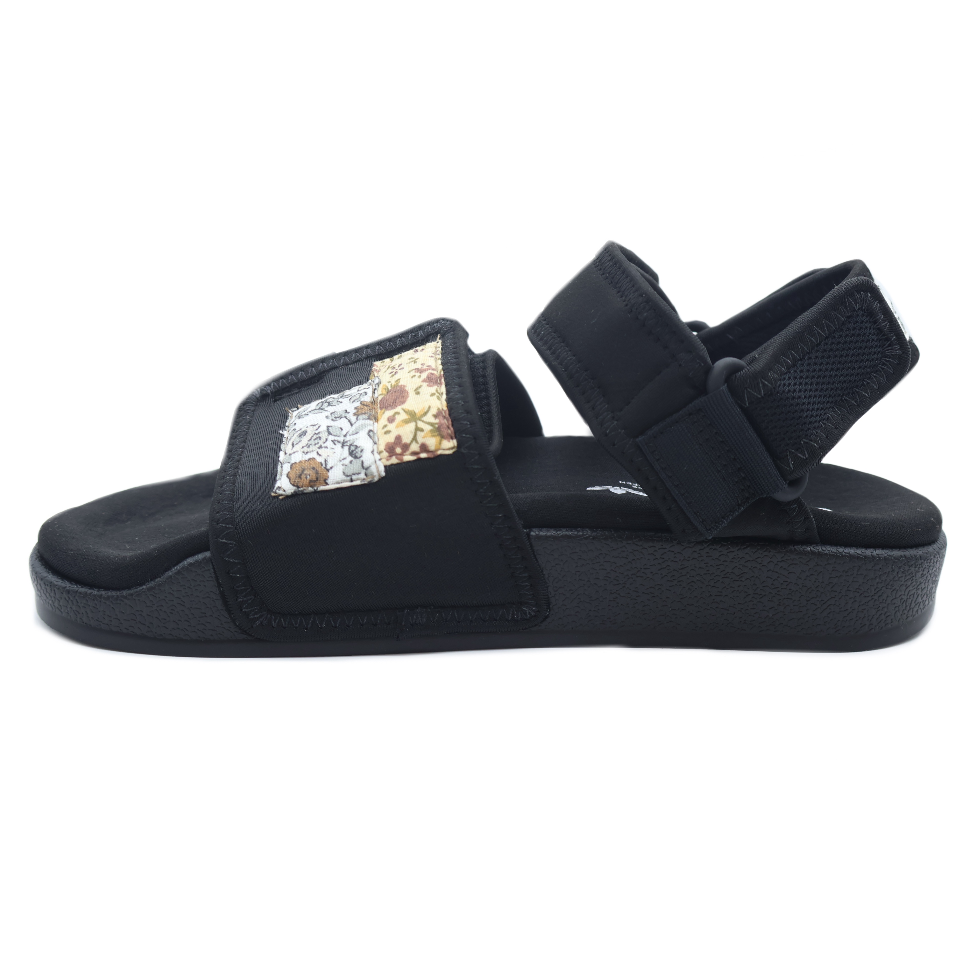 Lookbook 定制款阿迪达斯经典Adilette黑色多彩拼接拖鞋 GZ8409（Team155-HPJLX）