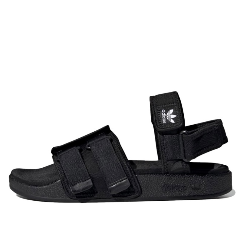 Cheap 定制款阿迪达斯经典Adilette黑色多彩拼接拖鞋 GZ8409（Team155-HPJLX）