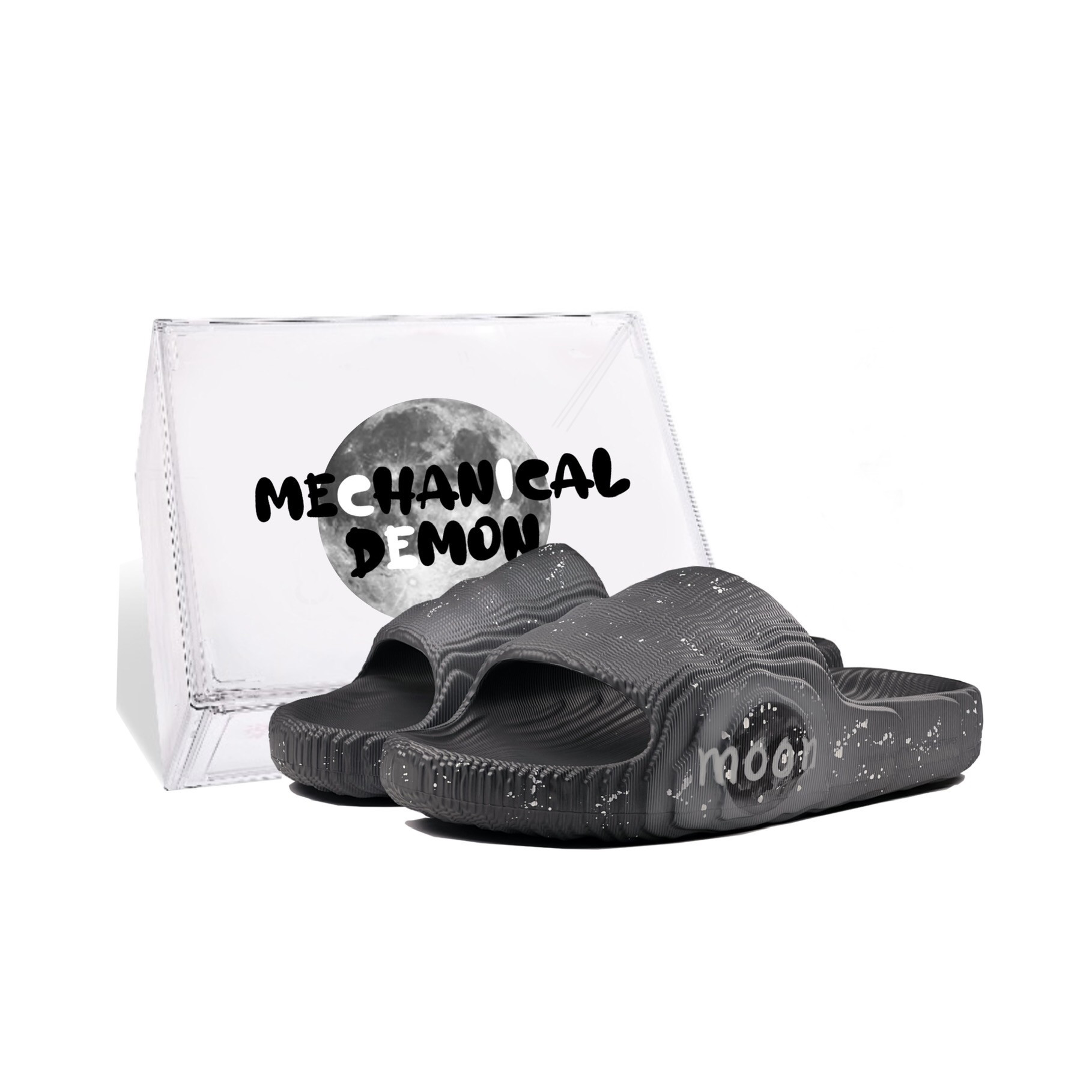 [Custom Shoes] adidas Originals Adilette 'Mechanical Spirit Lunar Landscape'