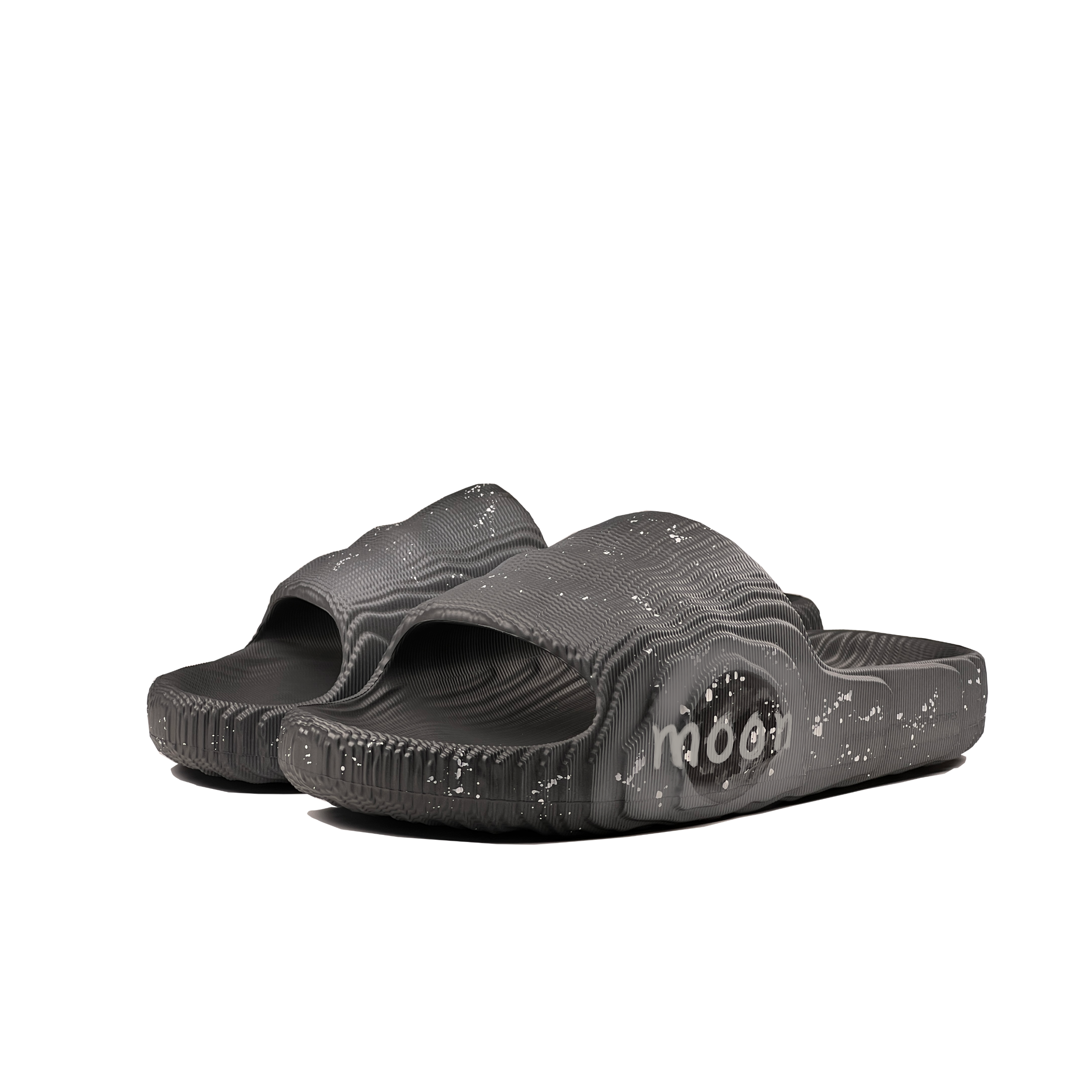 Shop [Kasut Custom] adidas Originals Adilette 'Lunar Mechanical Spirit' HP6522（Team83-月球幻境深灰S-BOX）