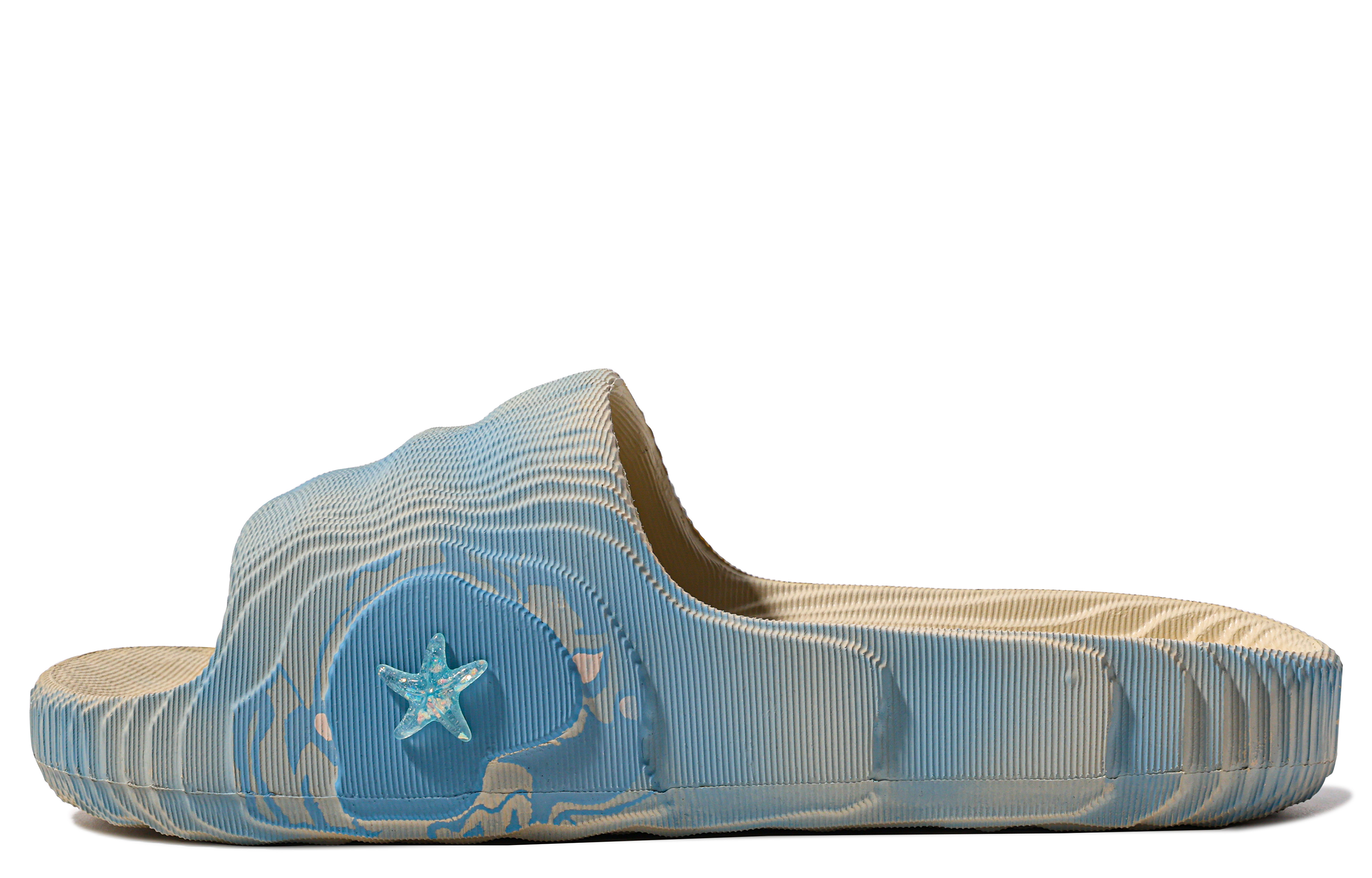 Order [Sepatu Kustom] adidas Originals Adilette 'Pantai Musim Panas Biru Putih' GX6950(TeamM-男女同款夏日海滩-BOX)