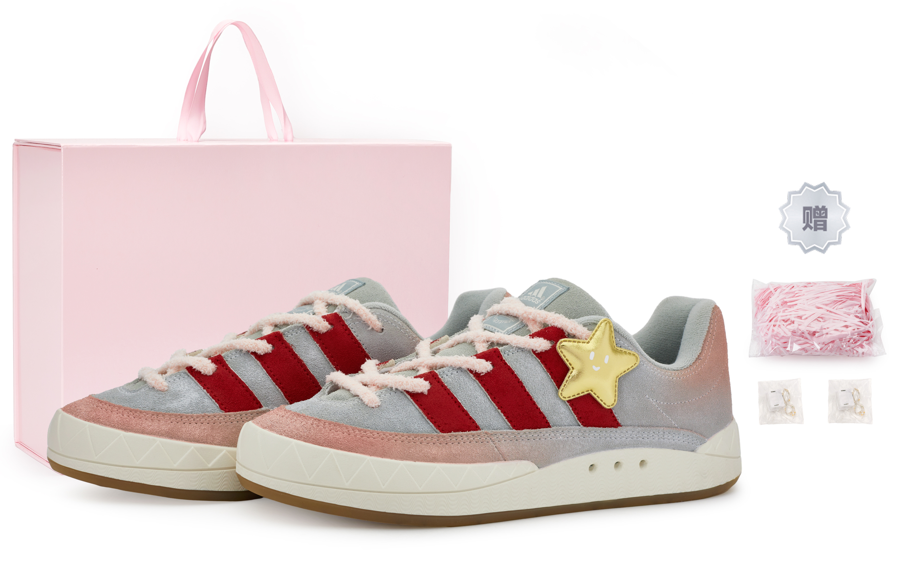 [Custom Shoes] adidas Originals Adimatic 'Grey Pink Star Year'