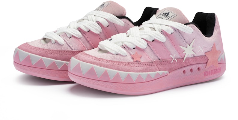 【定制球鞋】adidas originals Adimatic 811製造 麵包日記 星星誕生 粉色少女 鯊魚麵包鞋 防滑耐磨 低幫 板鞋 男女同款 粉白 Lookbook 【定制球鞋】adidas originals Adimatic 811製造 麵包日記 星星誕生 粉色少女 鯊魚麵包鞋 防滑耐磨 低幫 板鞋 男女同款 粉白
