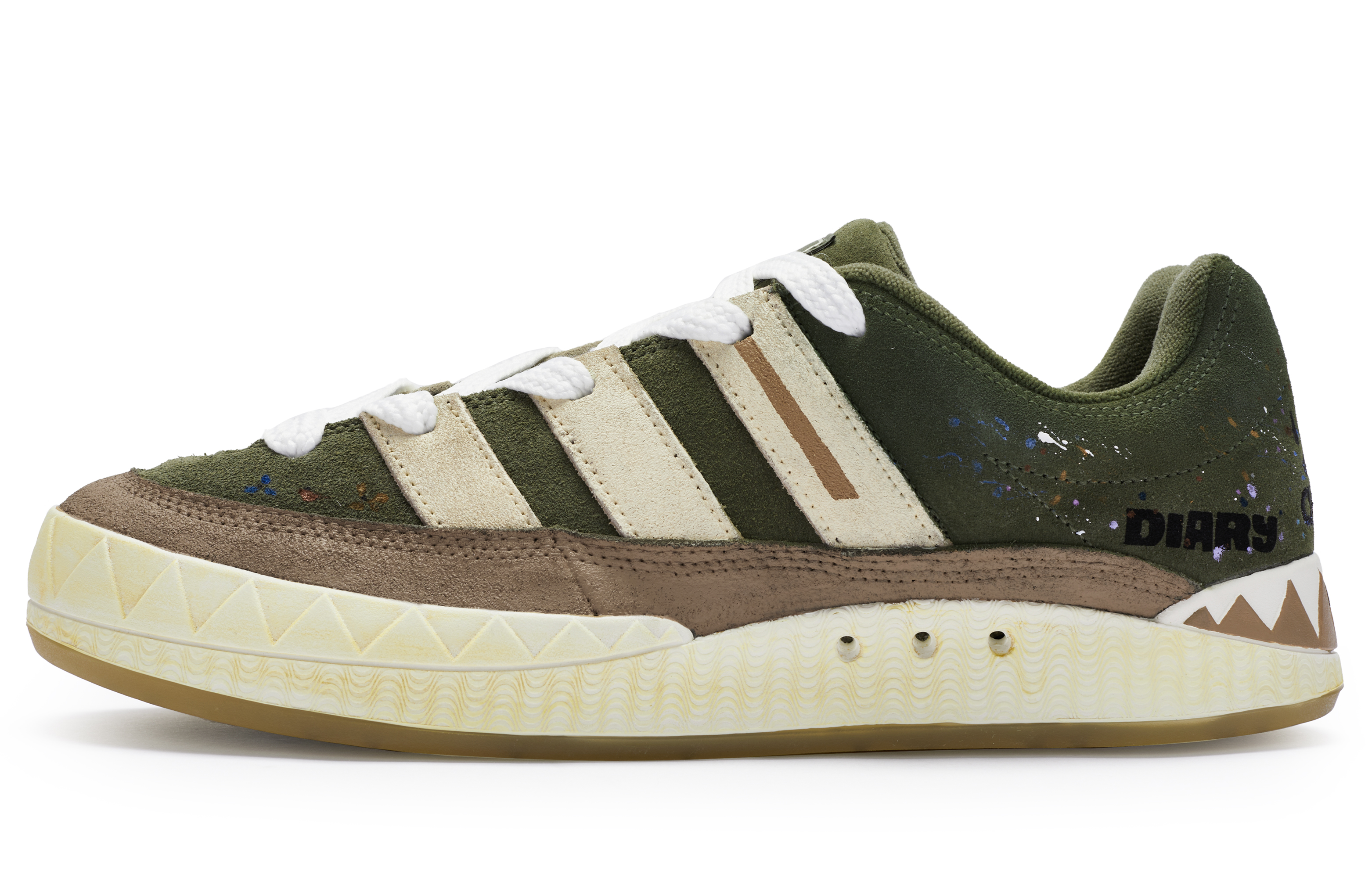 [Custom Shoes] adidas Originals Adimatic 'Shark Bread - Off White Brown Green'