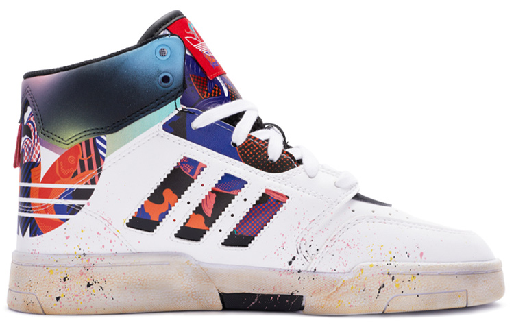 Order [定制鞋] adidas Originals Drop Step '白紫黑' Q47202(TeamR-男女泡沫白紫黑QD)