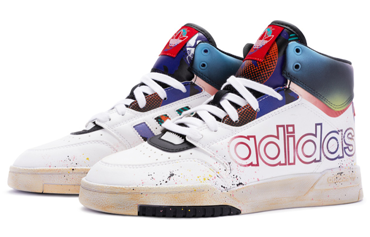 Lookbook [定制鞋] adidas Originals Drop Step '白紫黑' Q47202(TeamR-男女泡沫白紫黑QD)